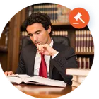 An attorney reviewing case files